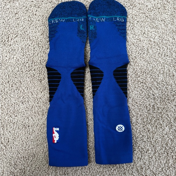 Stance Fusion 559 NBA Men’s Crew Basketball Socks Blue Navy Large 8-12 - Picture 1 of 2